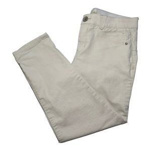 Democracy Women’s Cream Colored Skinny Jeans - Size 12